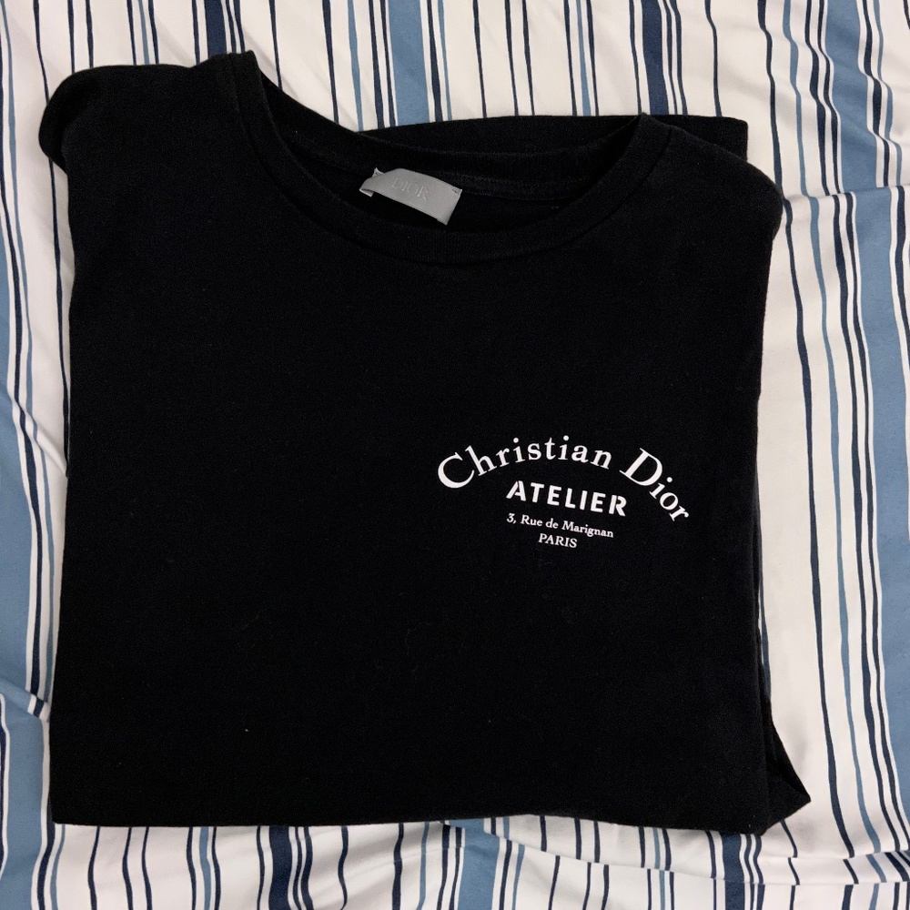 Men Dior Short Sleeve Shirt Size Medium